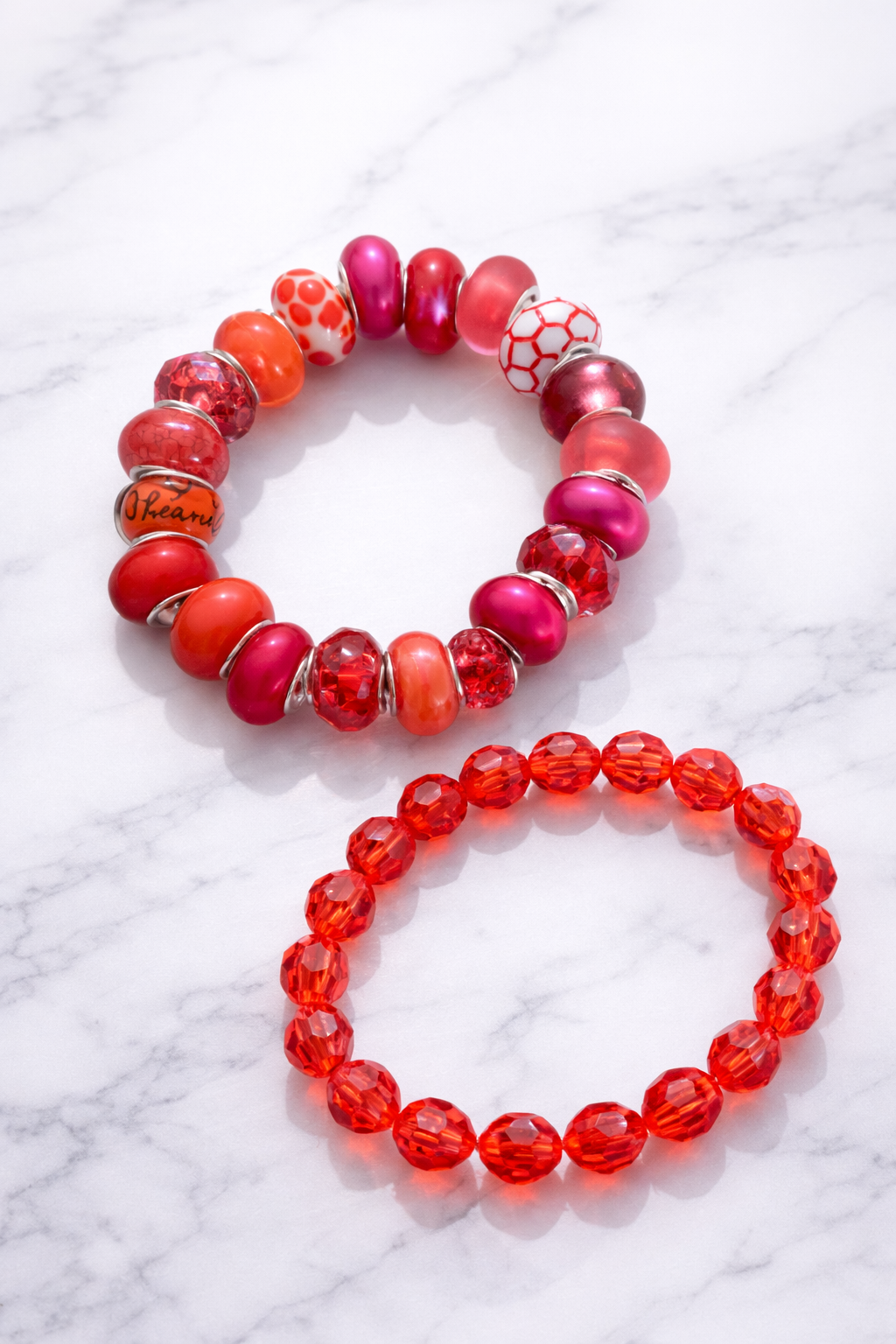 Cherry Red Bracelet Set